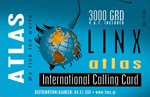Linx Atlas 3000 GRD (Greek Drachmas) collectible collectable prepaid pre paid pre-paid calling phone card cards year 2000 greece greek