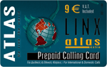 Linx Atlas Extra 9 Euros collectible collectable prepaid pre paid pre-paid calling phone card cards year 2002 greece greek