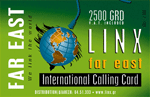 Linx Far East 2500 GRD (Greek Drachmas) collectible collectable prepaid pre paid pre-paid calling phone card cards year 2000 greece greek
