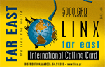 Linx Far East 5000 GRD (Greek Drachmas) collectible collectable prepaid pre paid pre-paid calling phone card cards year 2000 greece greek
